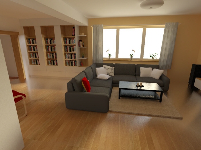 Interior - redesign of a living room by PaulΓna BrichtovΓ‘ at Coroflot.com