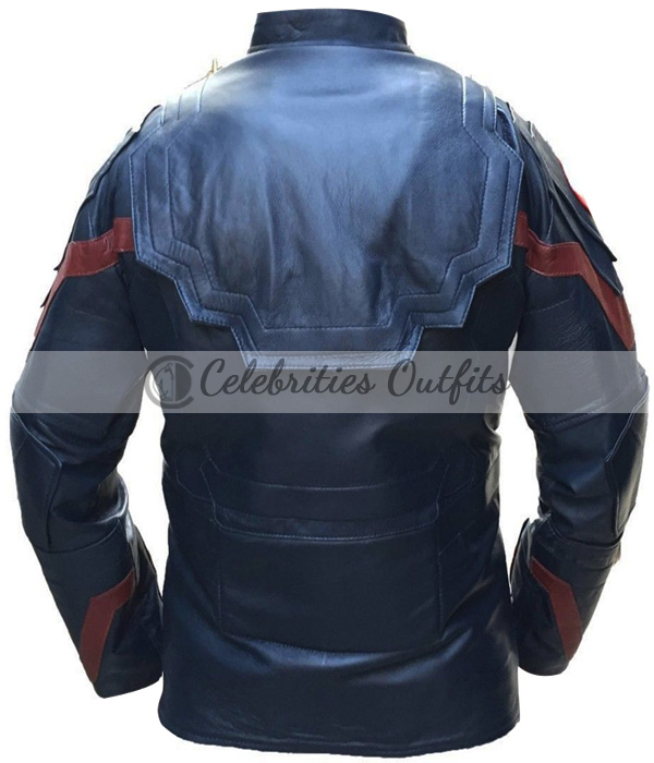 Captain America Chris Evans Cosplay Leather Jacket Coat The