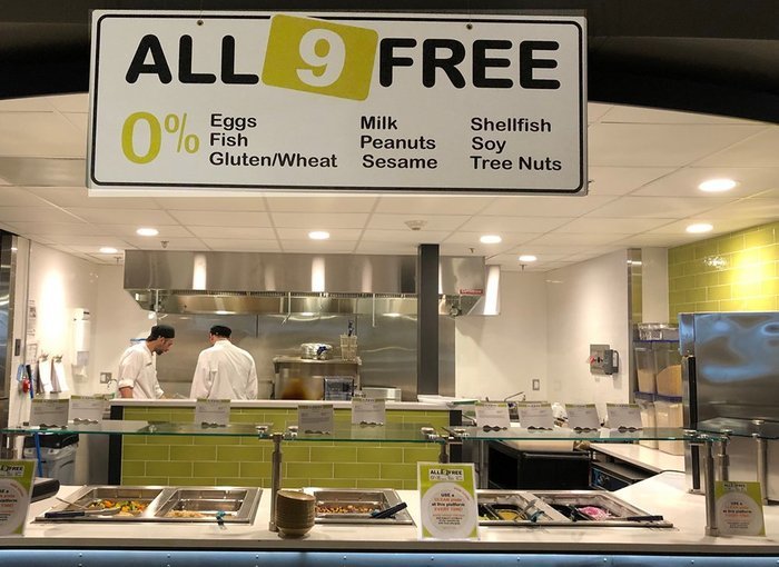 Tufts University Dewick MacPhie Dining Allergen Free Food Station