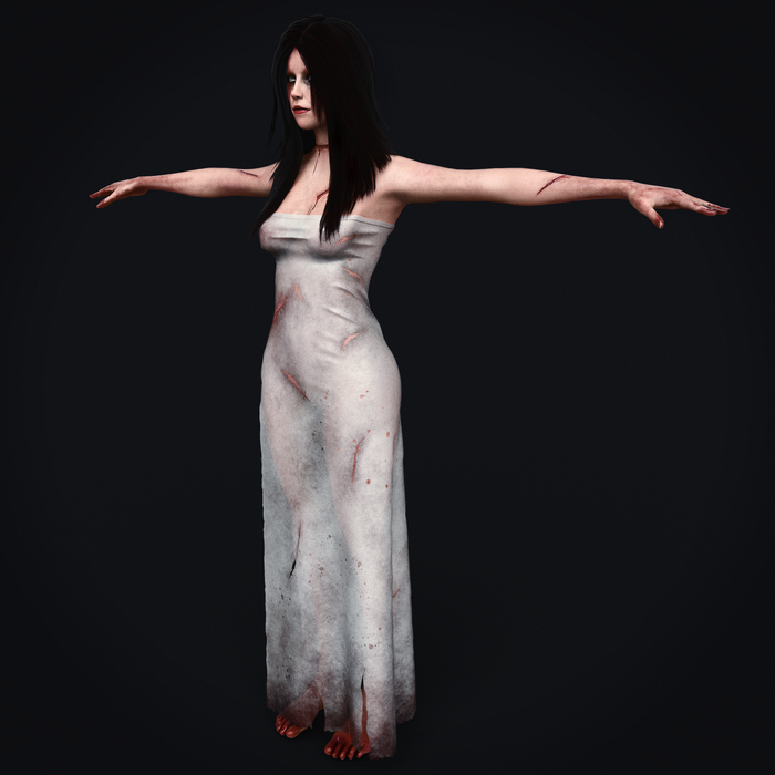 Ghost Woman (horror game character) by Mario Andres Bravo at