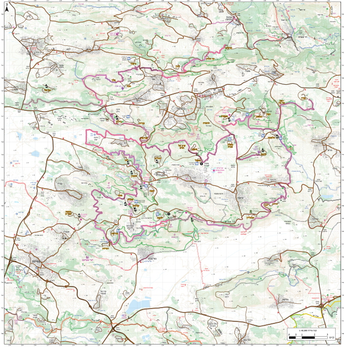 Misgav Regional Council Tourist Map by Michal Lev at