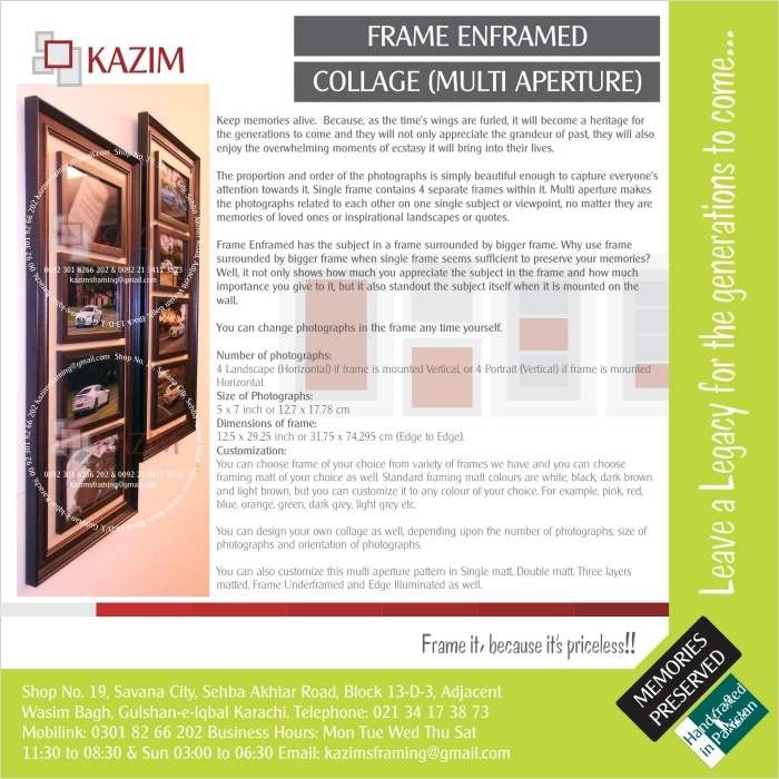 Frame Enframed by Khurram Kazim at Coroflot.com