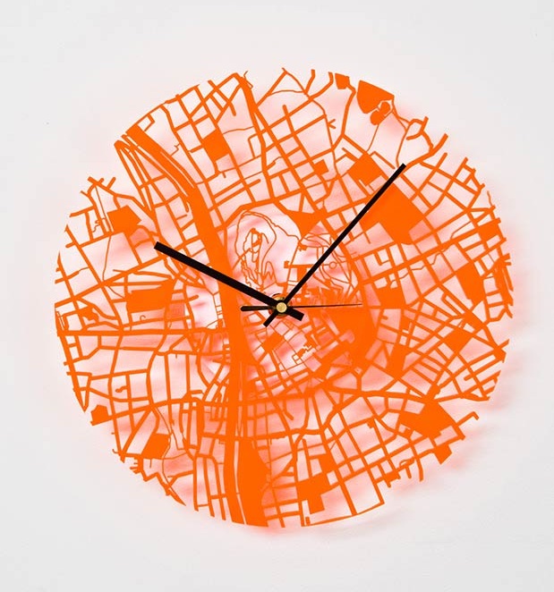 Urban Gridded Clocks by John Briscella at