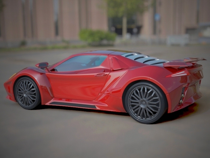 Concept car renderings with Simlab render by Nikola Novak at