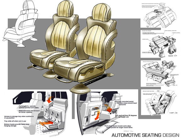 Seating Structure Rivot Automotive Portfolio by Mark Foster at Coroflot.com