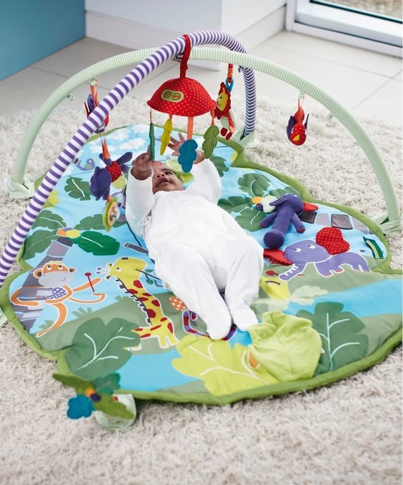 wooden baby gym mamas and papas