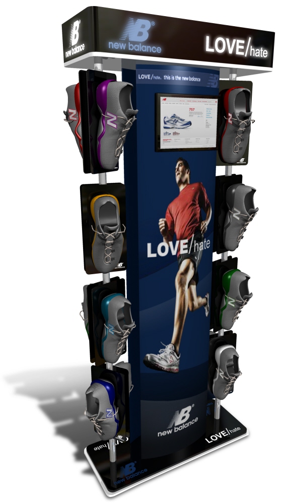 New Balance Shoe Display by Ricky Cordero at