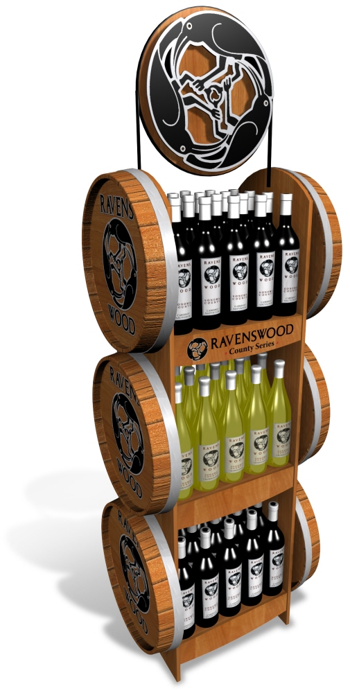 ravenswood wine displays by ricky cordero at coroflot com walmart bayonne