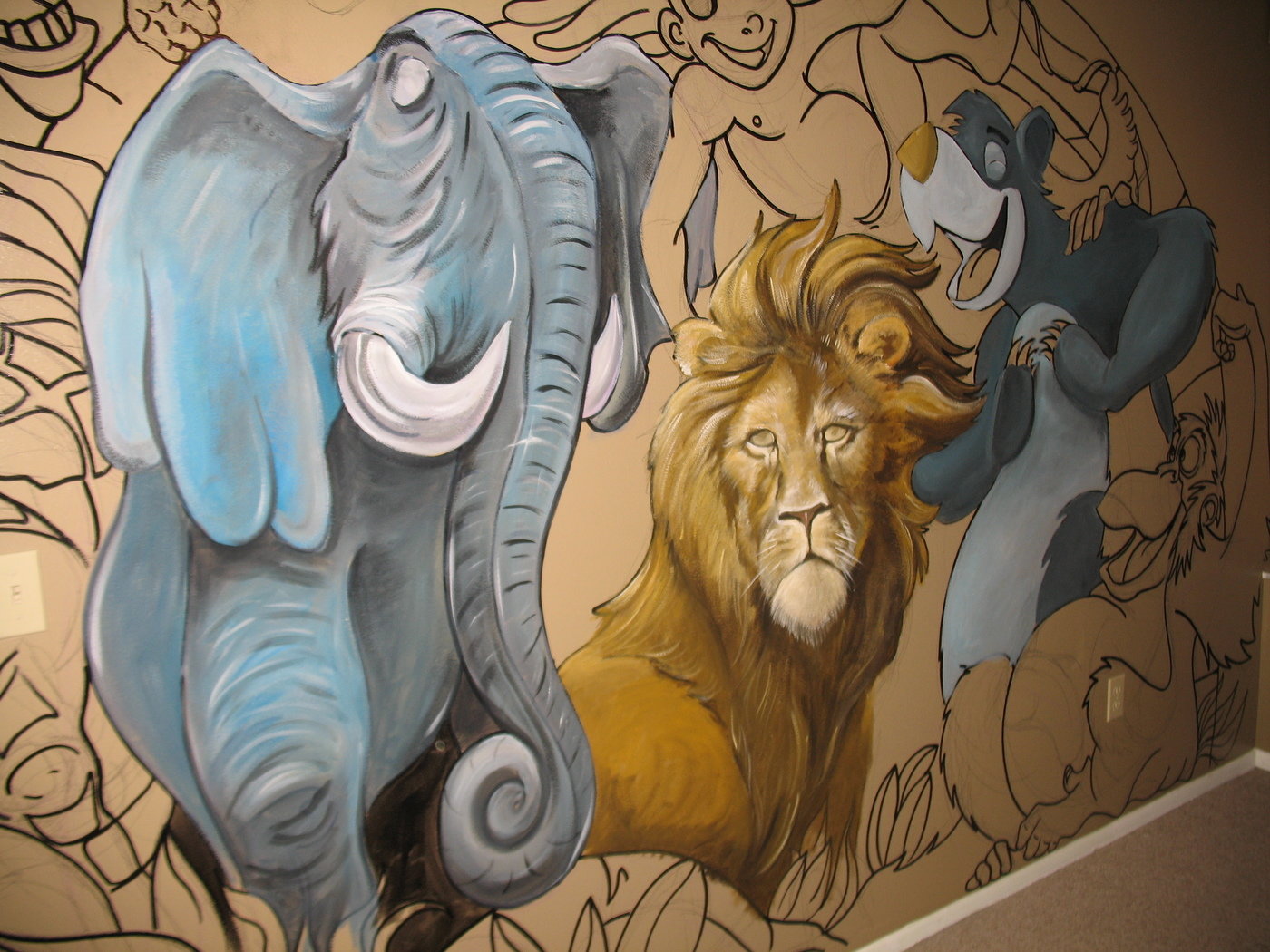 Mural art by Mike Clarida at