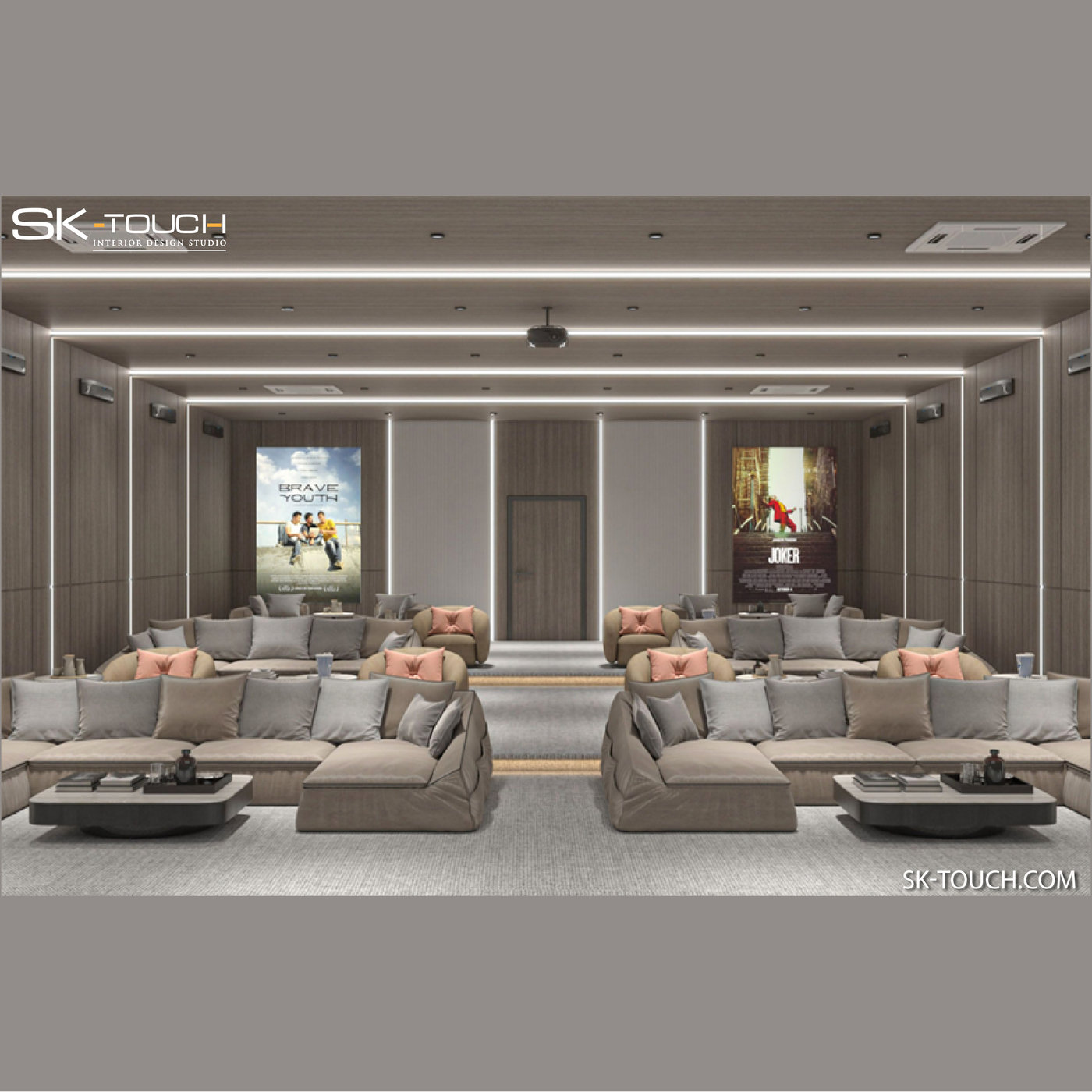 Cinema Room Interior Design by Sara Khairallah at Coroflot.com