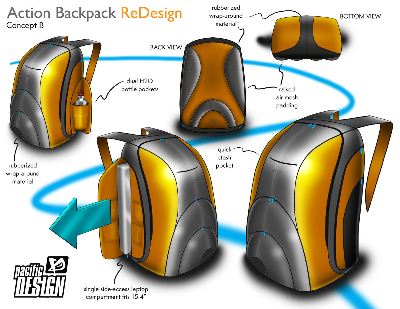 PACIFIC DESIGN technology bags and packs by Taylor Welden / Creative