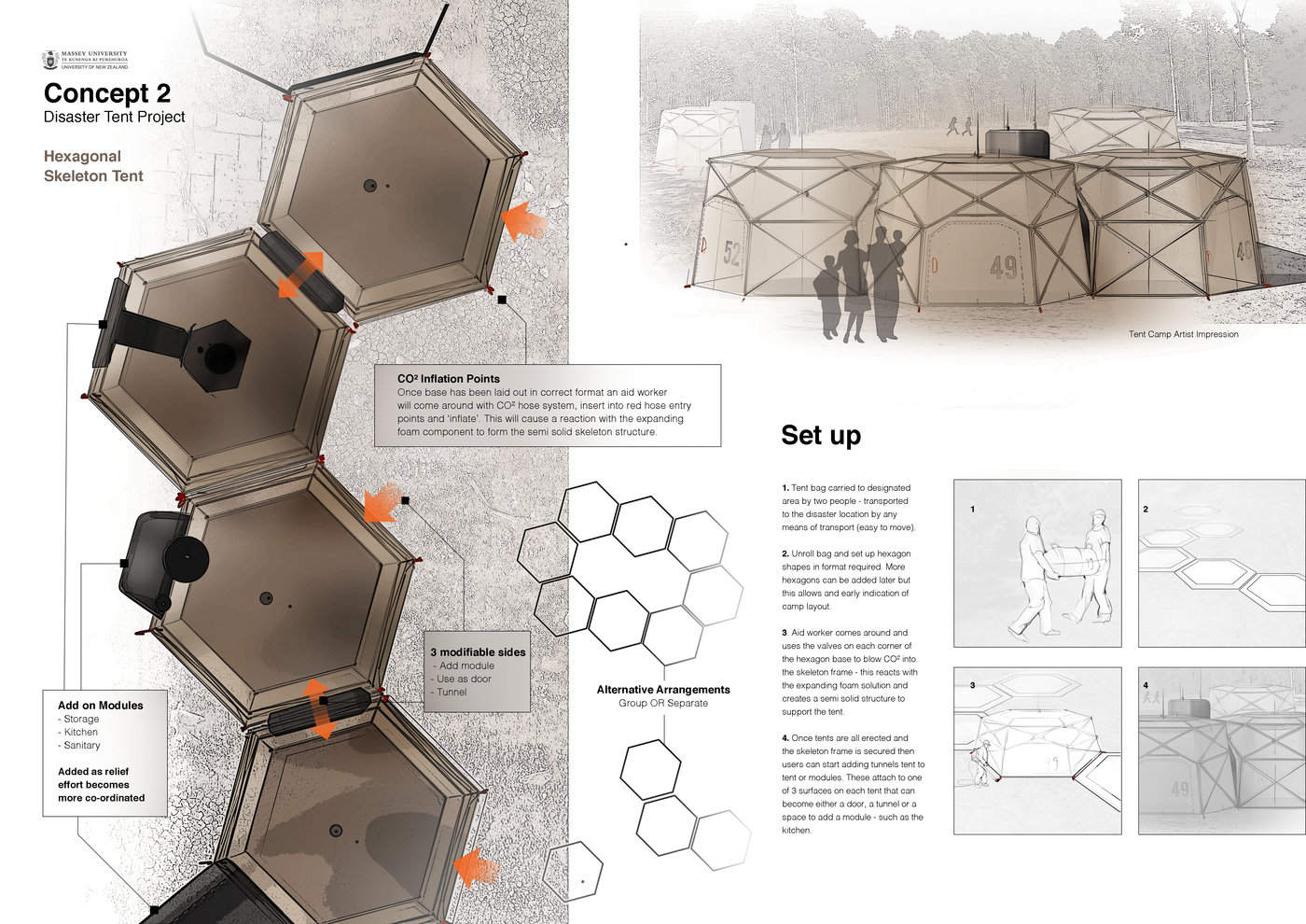 Lattice Disaster Tent Red Dot Design Award winner 2017 by Michael