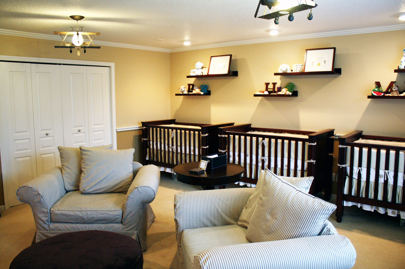Nursery for Triplets by Rachel Follett at