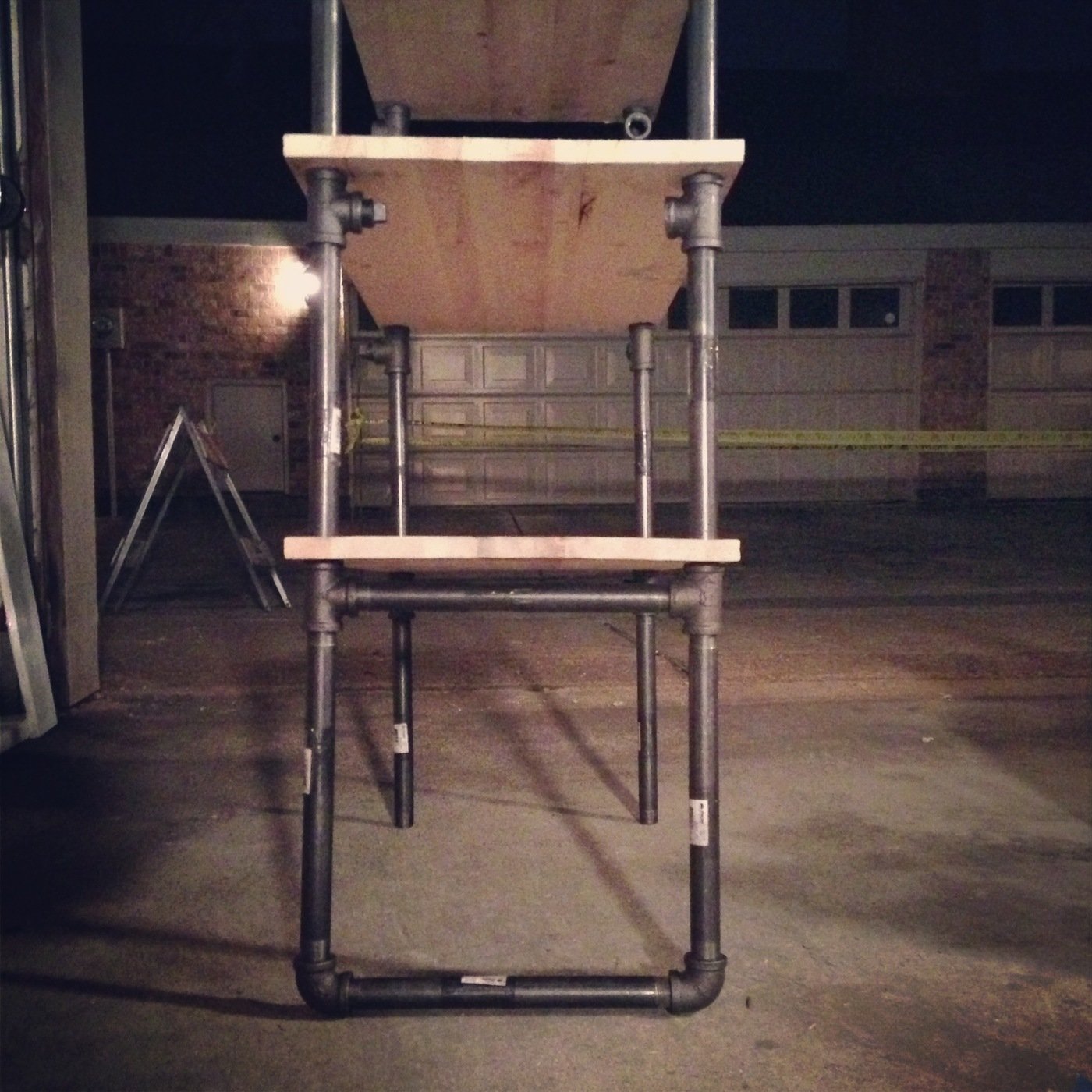 Gas Pipe Furniture Shelf by Juan Boada at