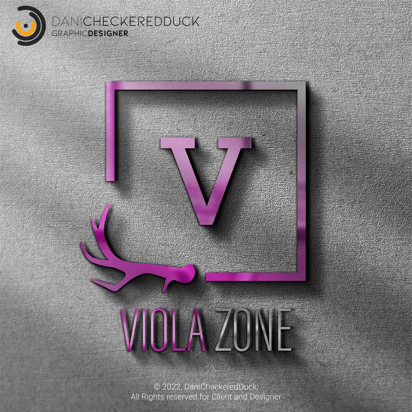 Viola Zone Logo by Dani CheckeredDuck at
