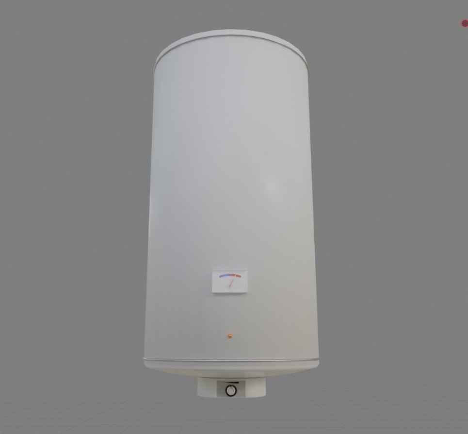 Bathroom wall-mounted water heater 80L, 3D modeling by Stevan Nikolovski at Coroflot.com