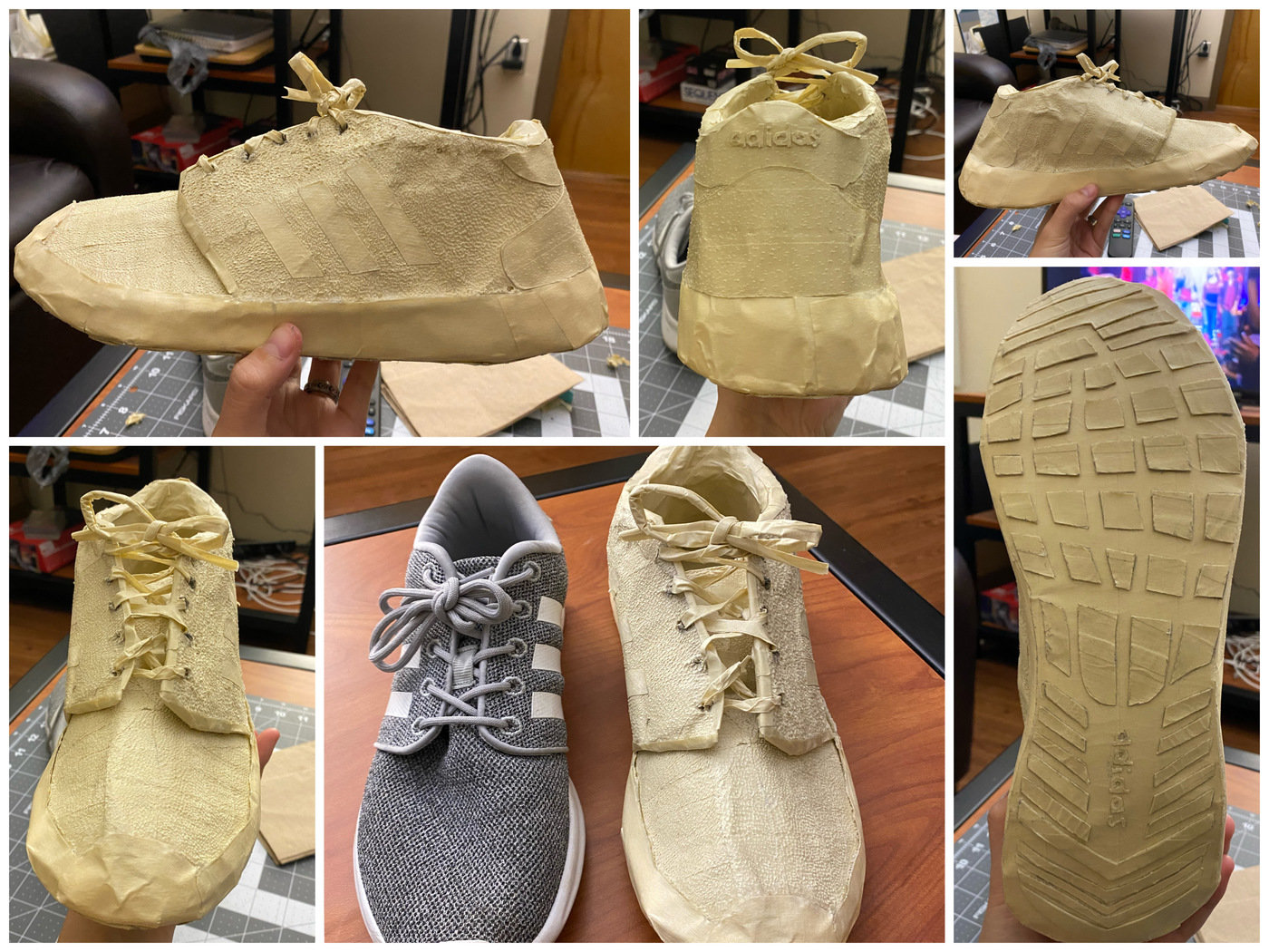 Masking Tape Shoe by Brianna Vogel at