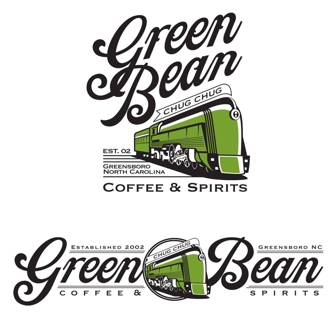 Green Bean Coffee Shop Branding by Gregory Monroy at