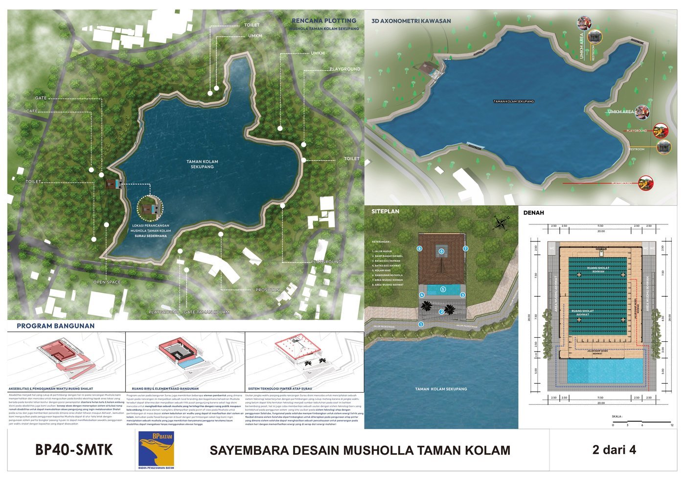 Sayembara Desain Mushola Taman Kolam Sekupang Batam by Akhdiat Iqbal ...