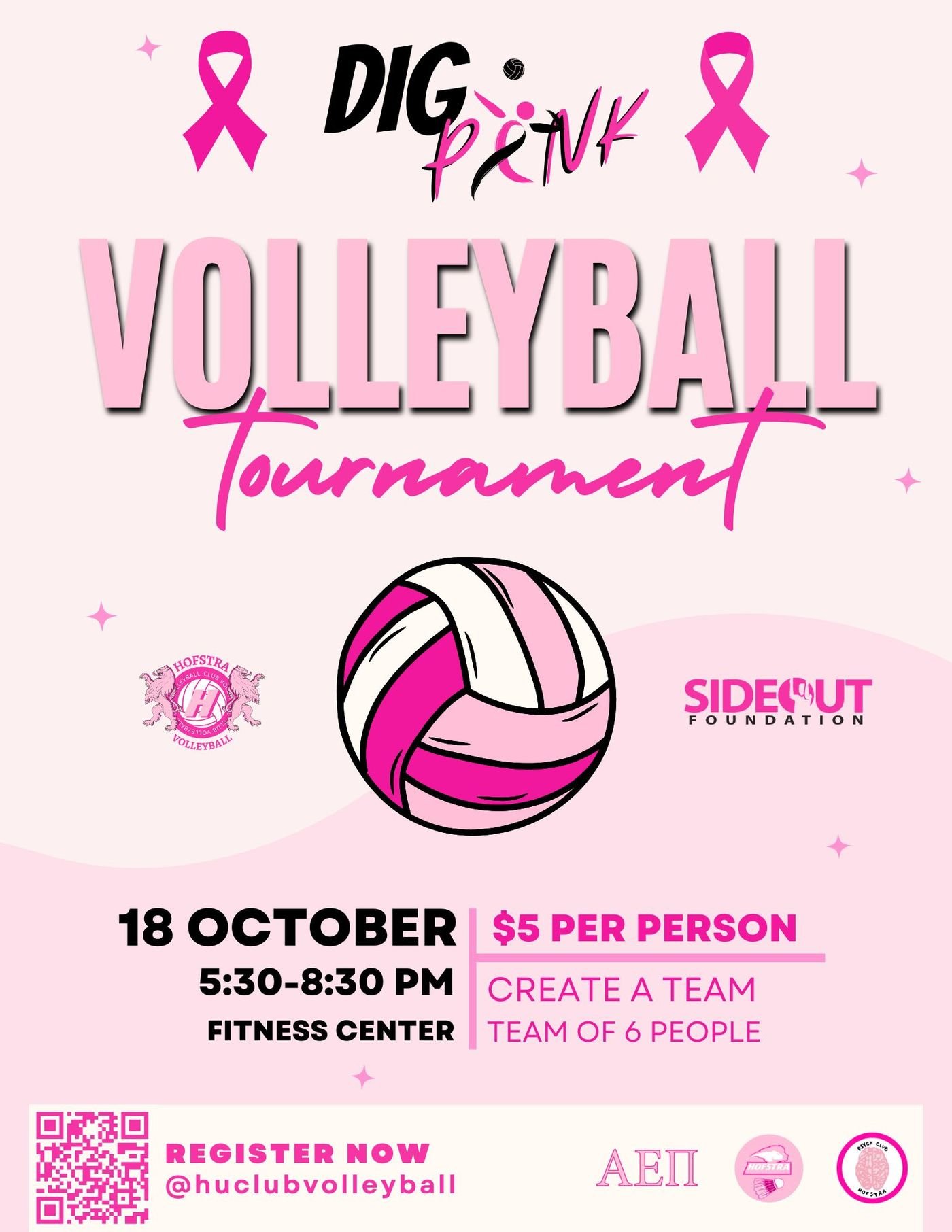 Dig Pink Card Hofstra Club Volleyball Dig Pink Tournaments by Madison Winchell at ...