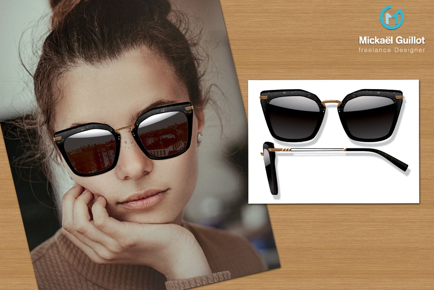 combined sunglasses by Mickaël GUILLOT at