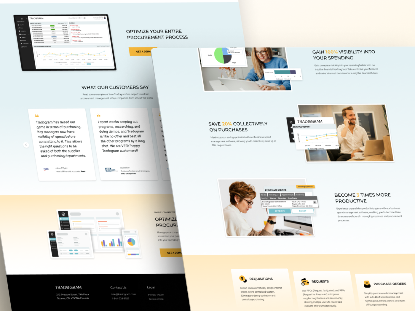 UI/UX Redesign – Tradogram (B2B Procurement Software) by Zeeshan ijaz ...