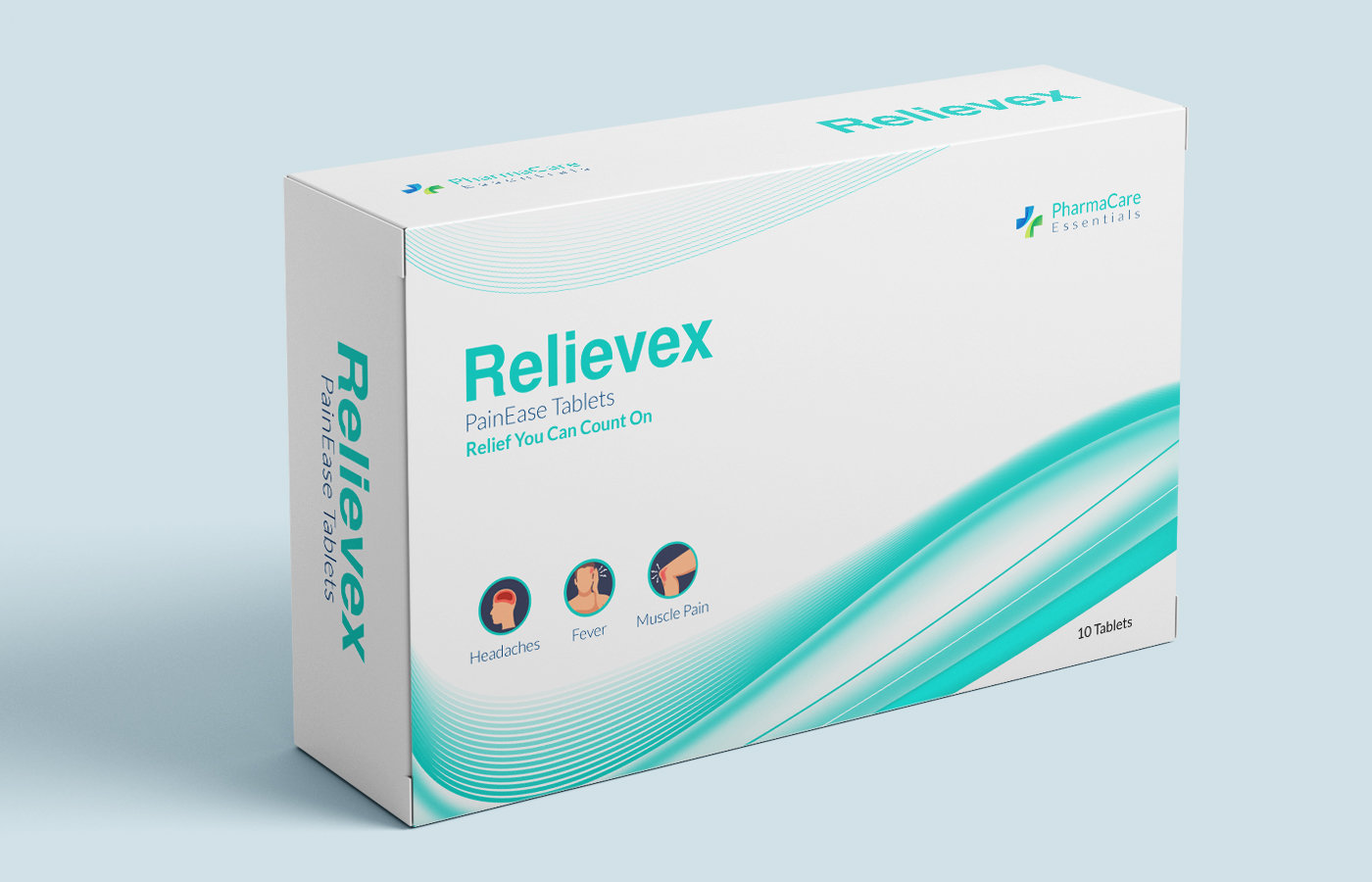 Professional Medicine Box Packaging Design for PharmaCare – Relievex ...