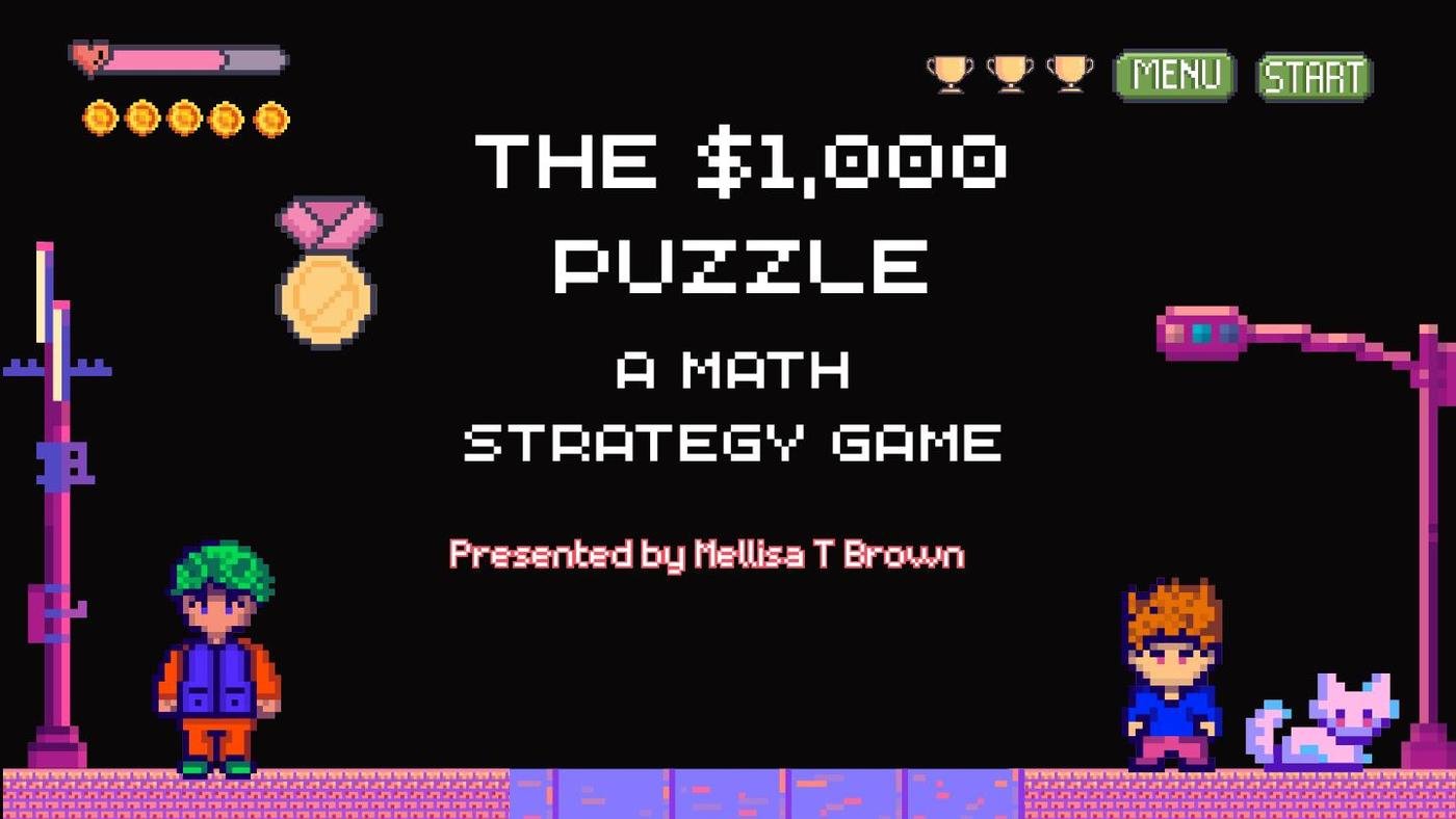 The $1,000 Puzzle: A Strategy Game by Mellisa Brown at Coroflot.com
