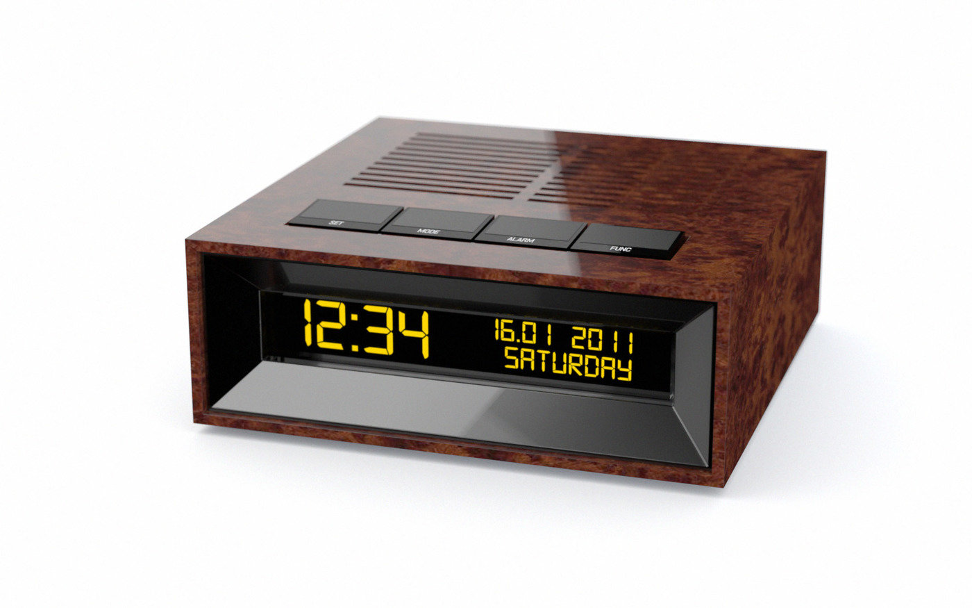 Woodie alarm clock by Maciej Suder at