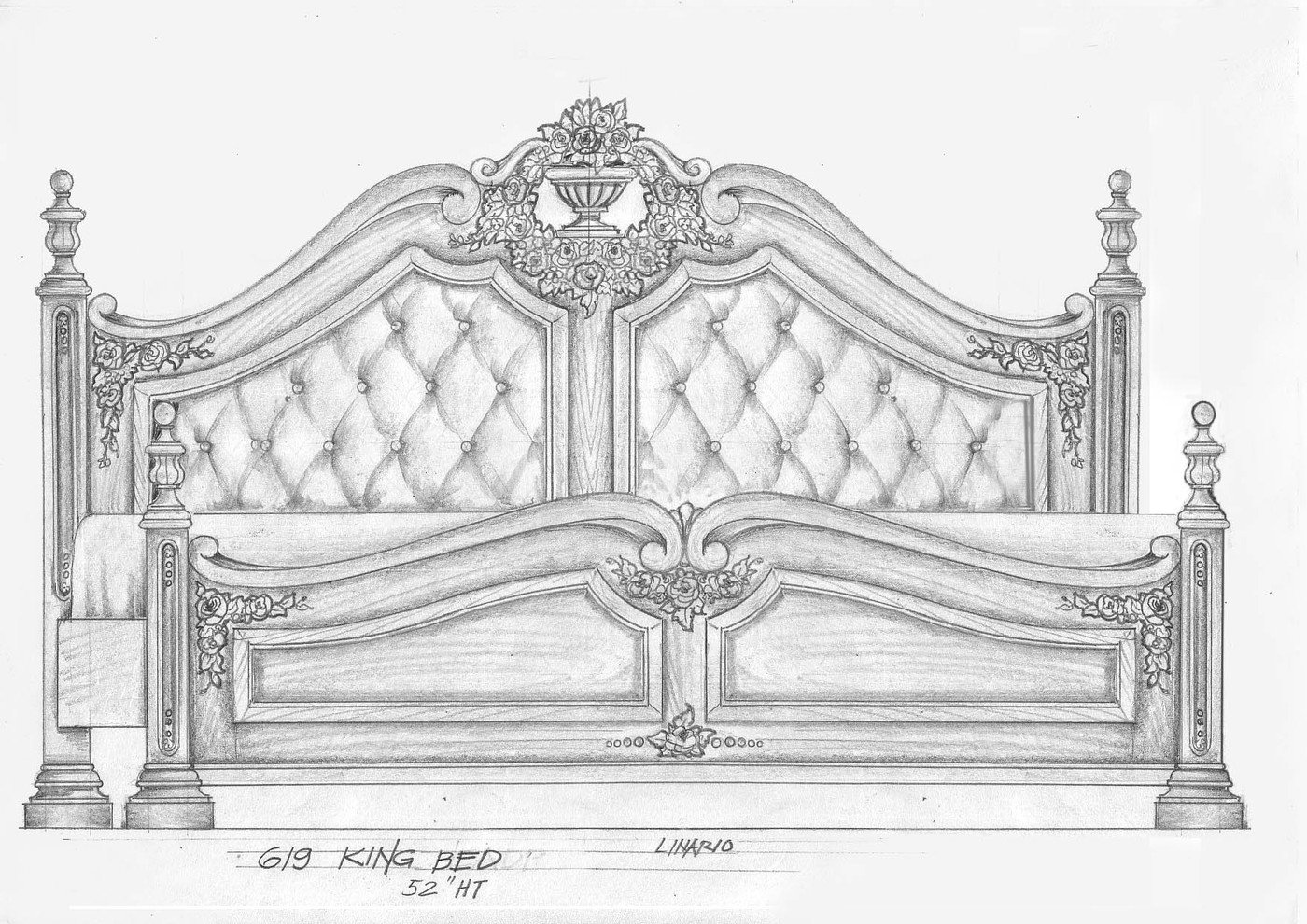 freehand drawing of furniture designs by lope inario at