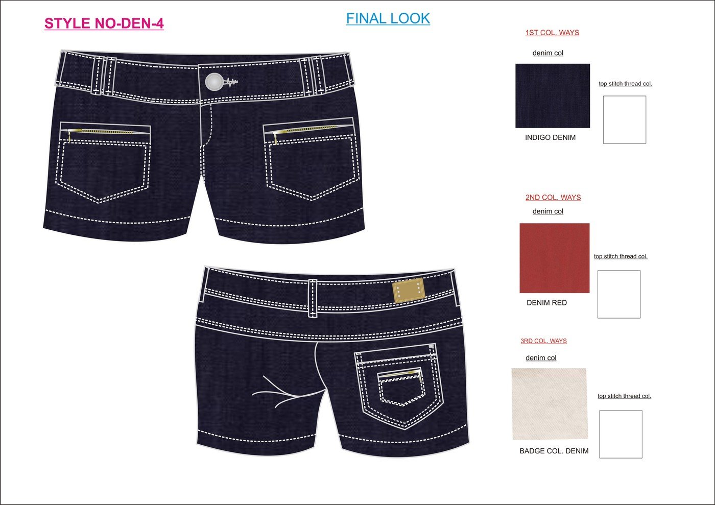 Denim Tech Pack Design By Paromita Das Tech Pack Designer At