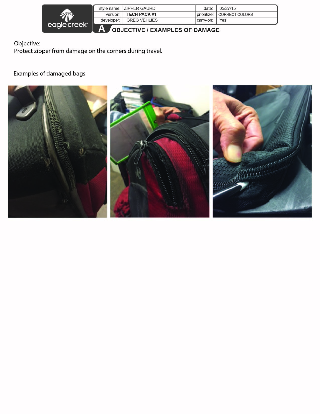 Molded Zipper Guard by Greg Vehlies at