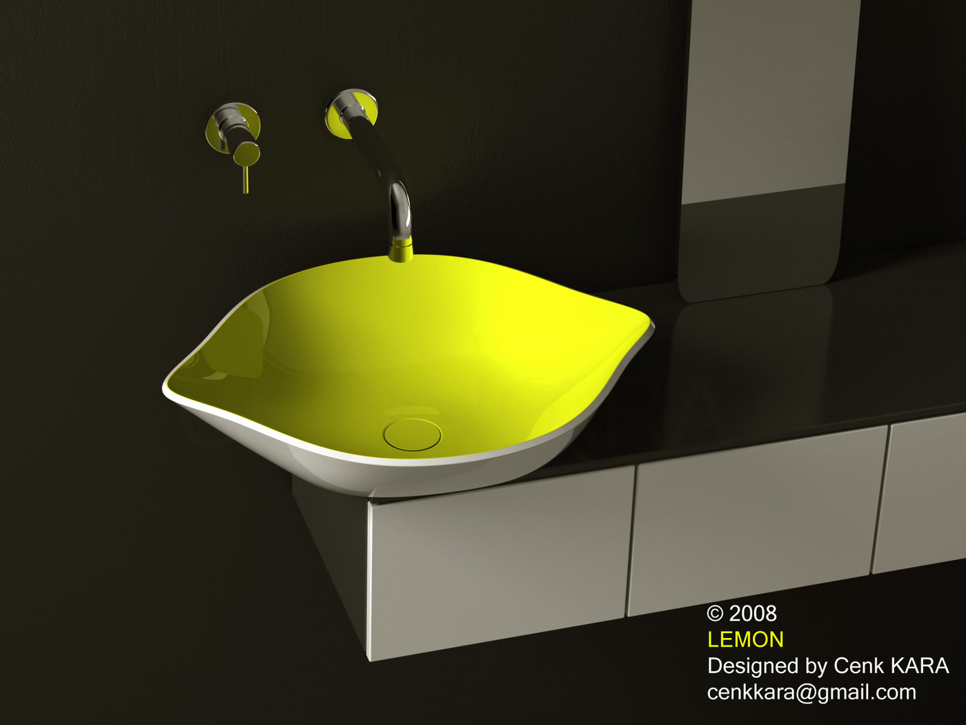 Bathroom Sink Design by Cenk Kara at