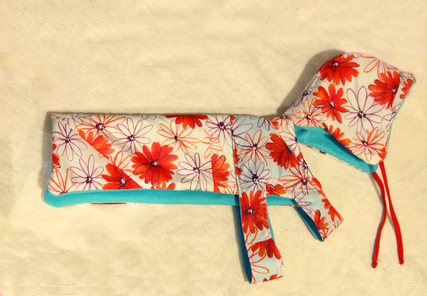 Upcycled Umbrella Dog Rain Coat by Recycling Zychal by Taryn Zychal at