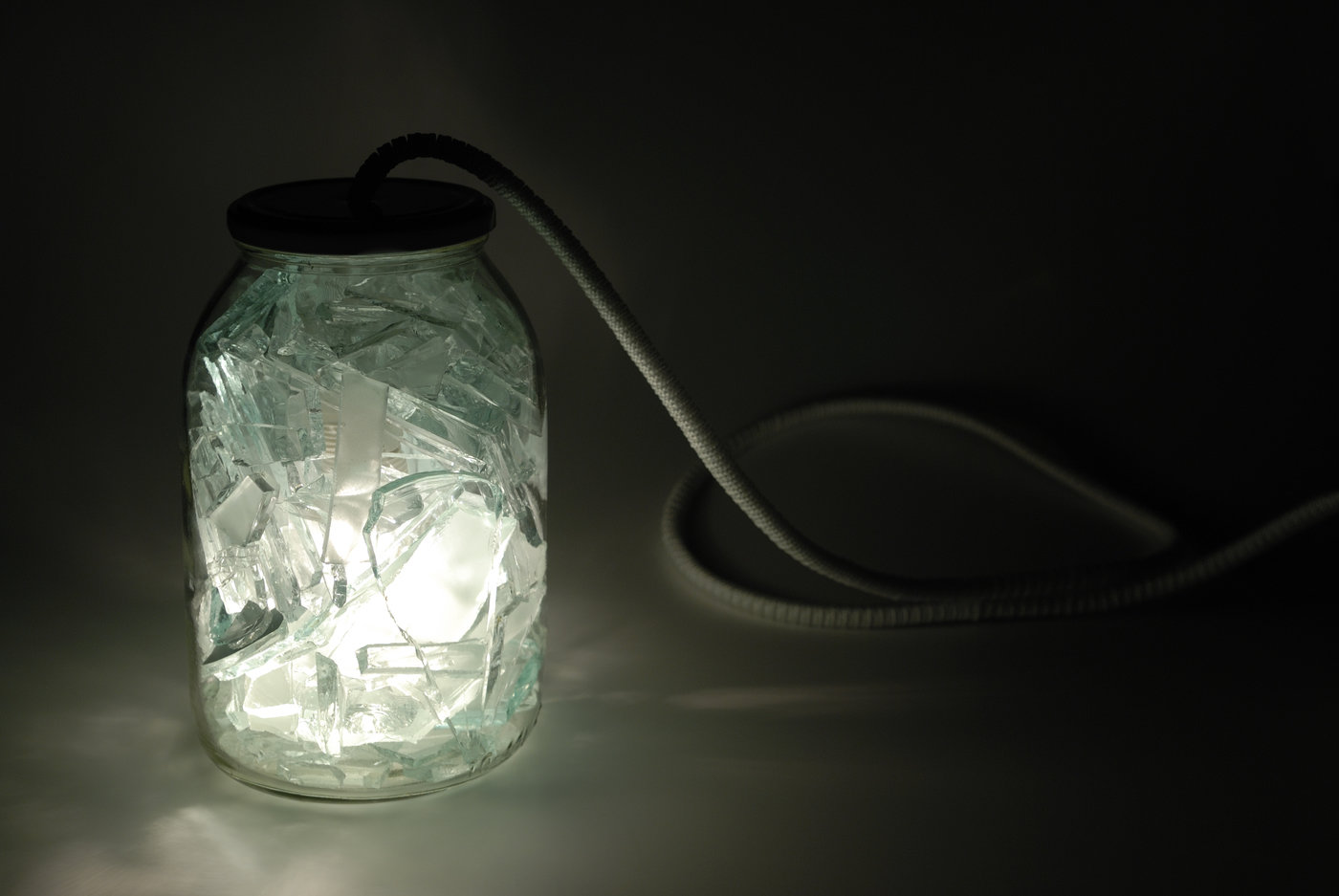 broken glass jar by Agnieszka Bar at