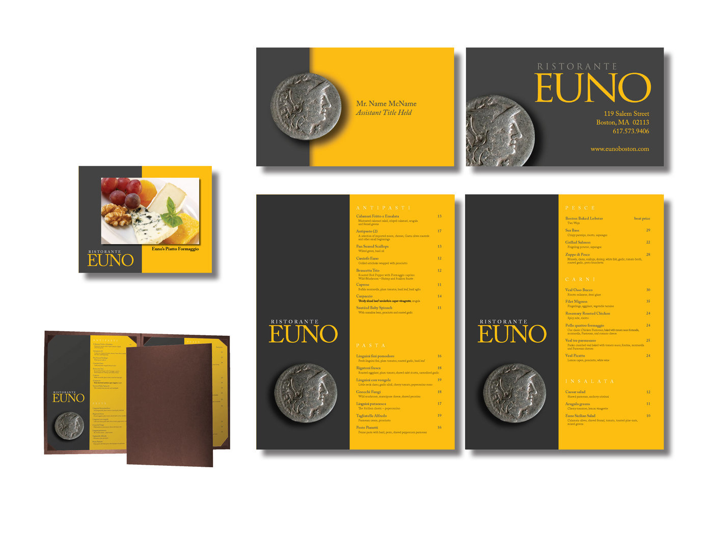 Euno Menu by Eddie Whitaker III at Coroflot.com