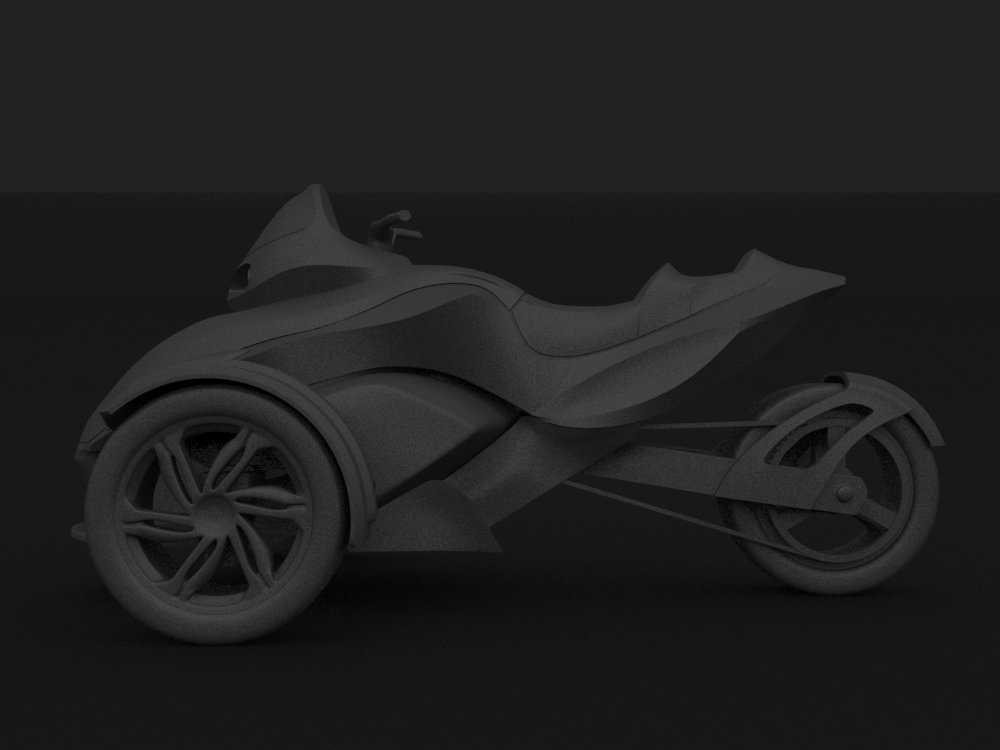 Canam Spyder 3D printing and design by Juan de Gouvea at