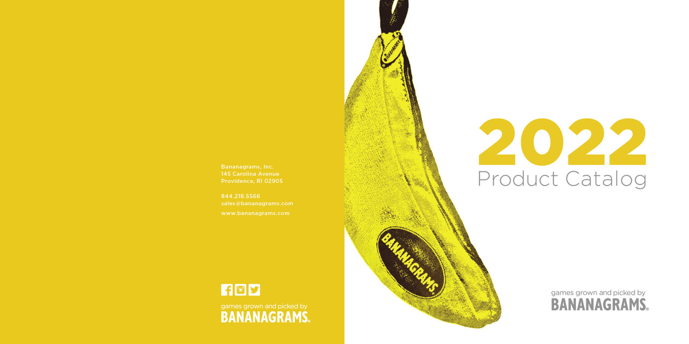 Bananagrams Inc. Product Catalog by Laura Incatasciato at