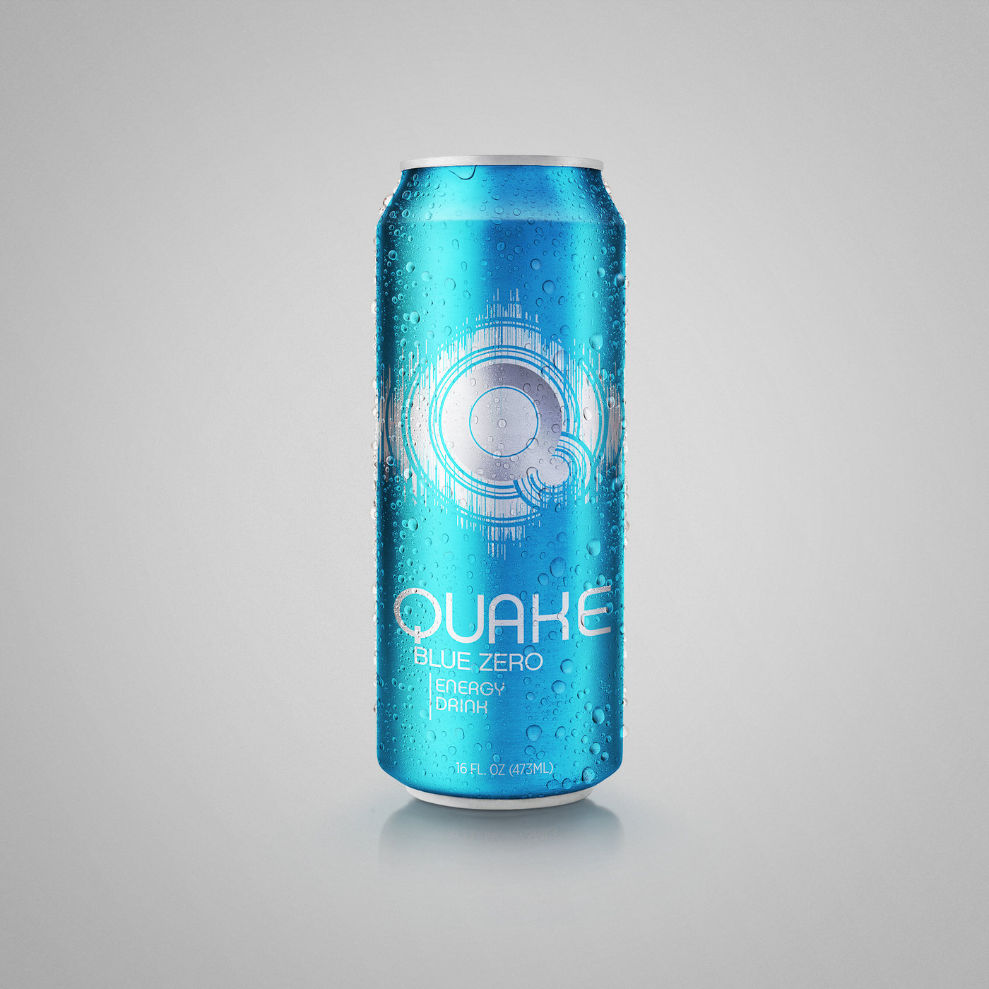 Quake Energy Drink Packaging by David Burney at