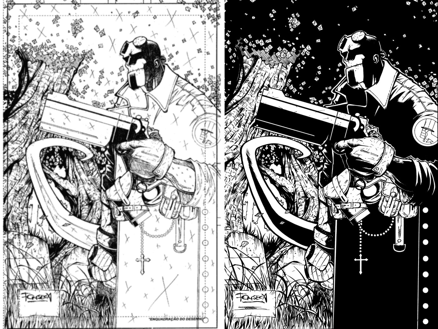 Comic Book Inking by Steve Wands at Coroflot.com