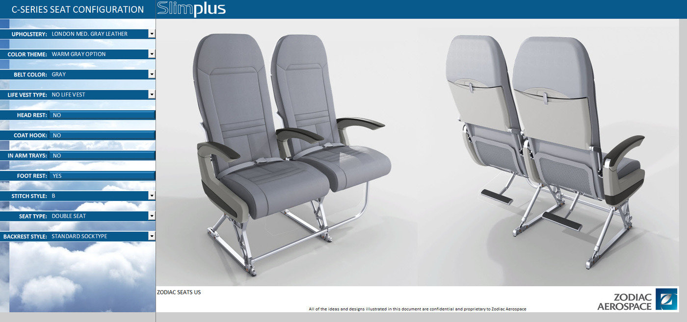 Interactive Airline Seat Catalog by John Shubin at
