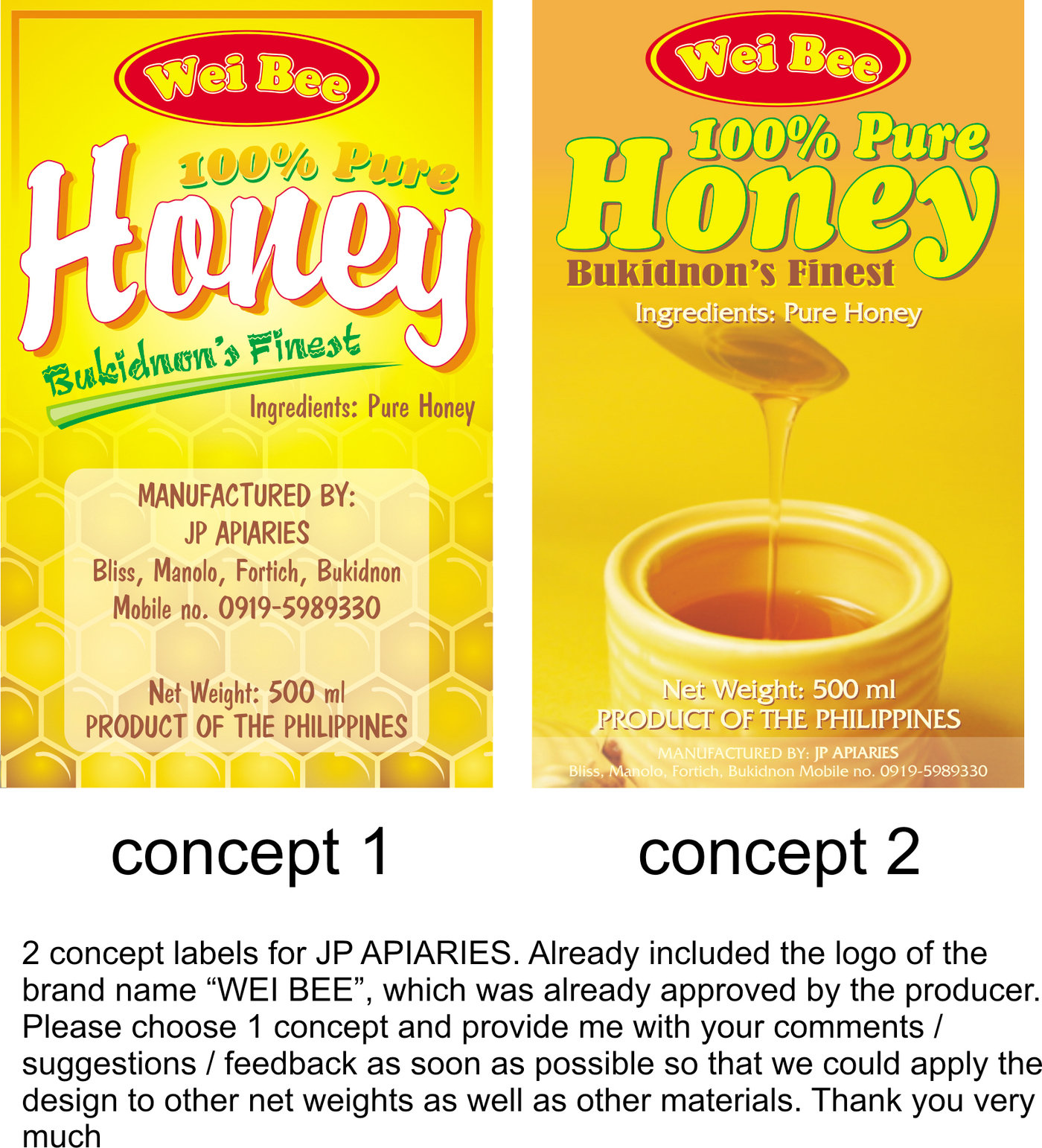 Food label designs by Rafael Santino Ramos at Coroflot.com