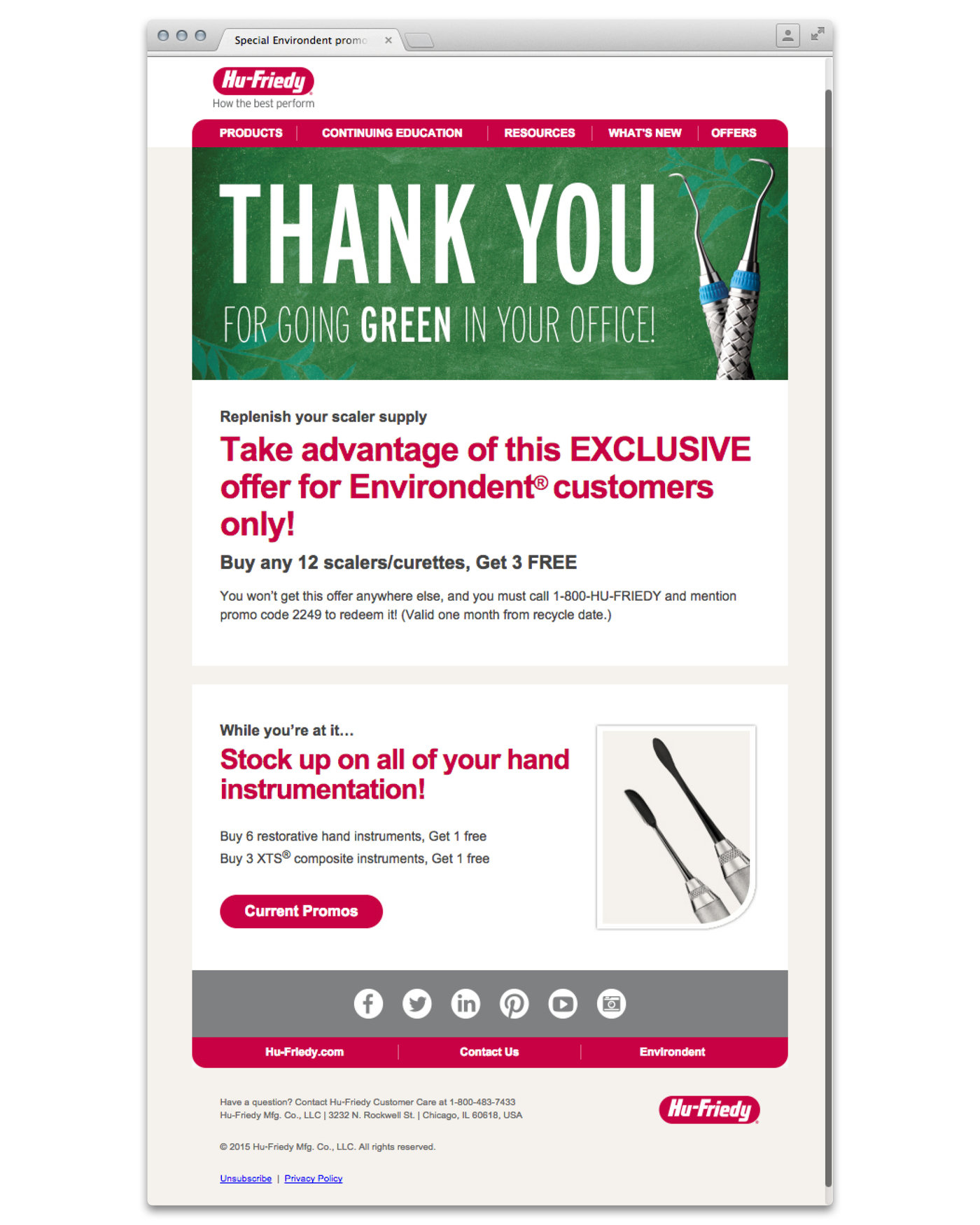 Environdent, HuFriedy's Dental Instrument Recycling Program by Keri