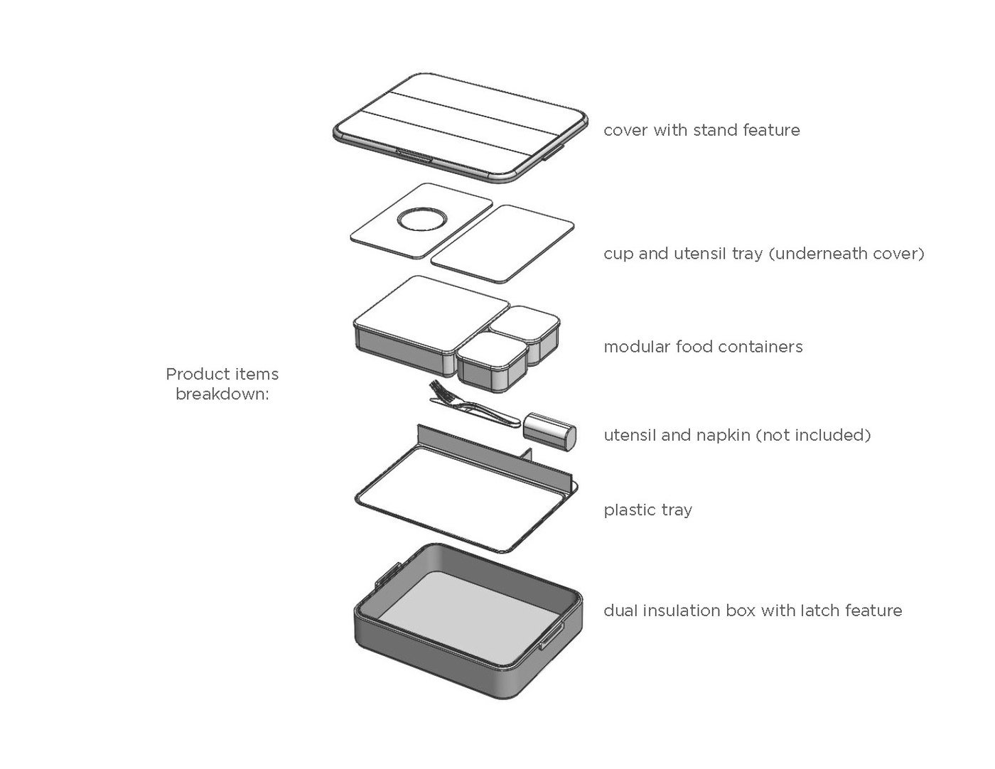 Lunch Box Structure An upload by Samuel Wu on Coroflot: to the project Lunch Box Concept