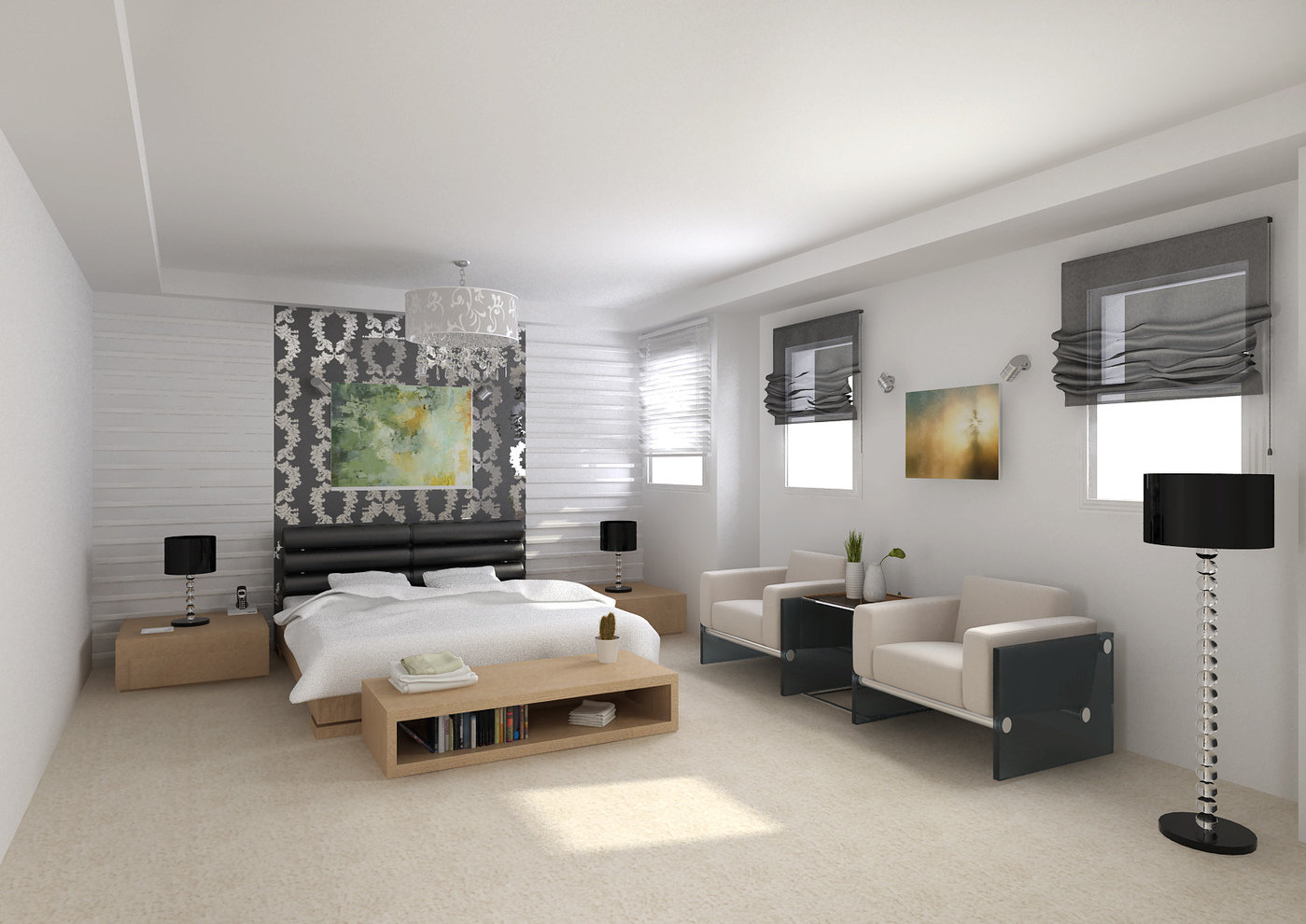 Interior design by Jin Xing at Coroflot.com