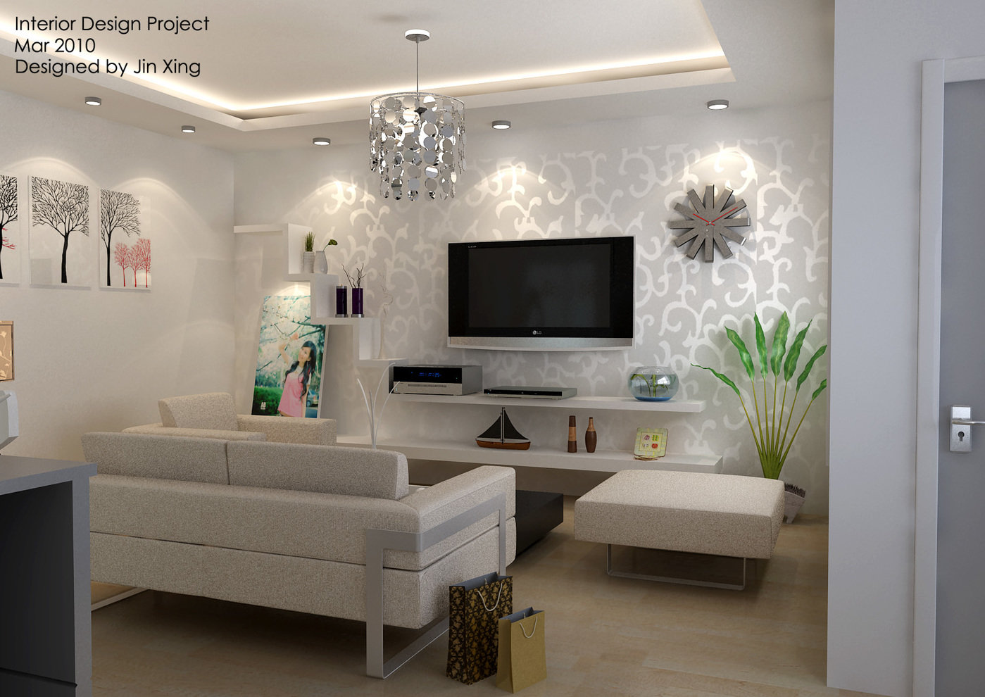 Interior design by Jin Xing at Coroflot.com
