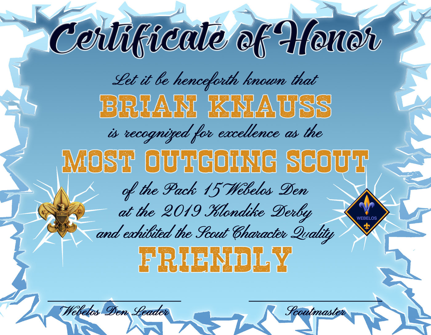 Boy Scout Certificates by Steven Elmore at Coroflot.com