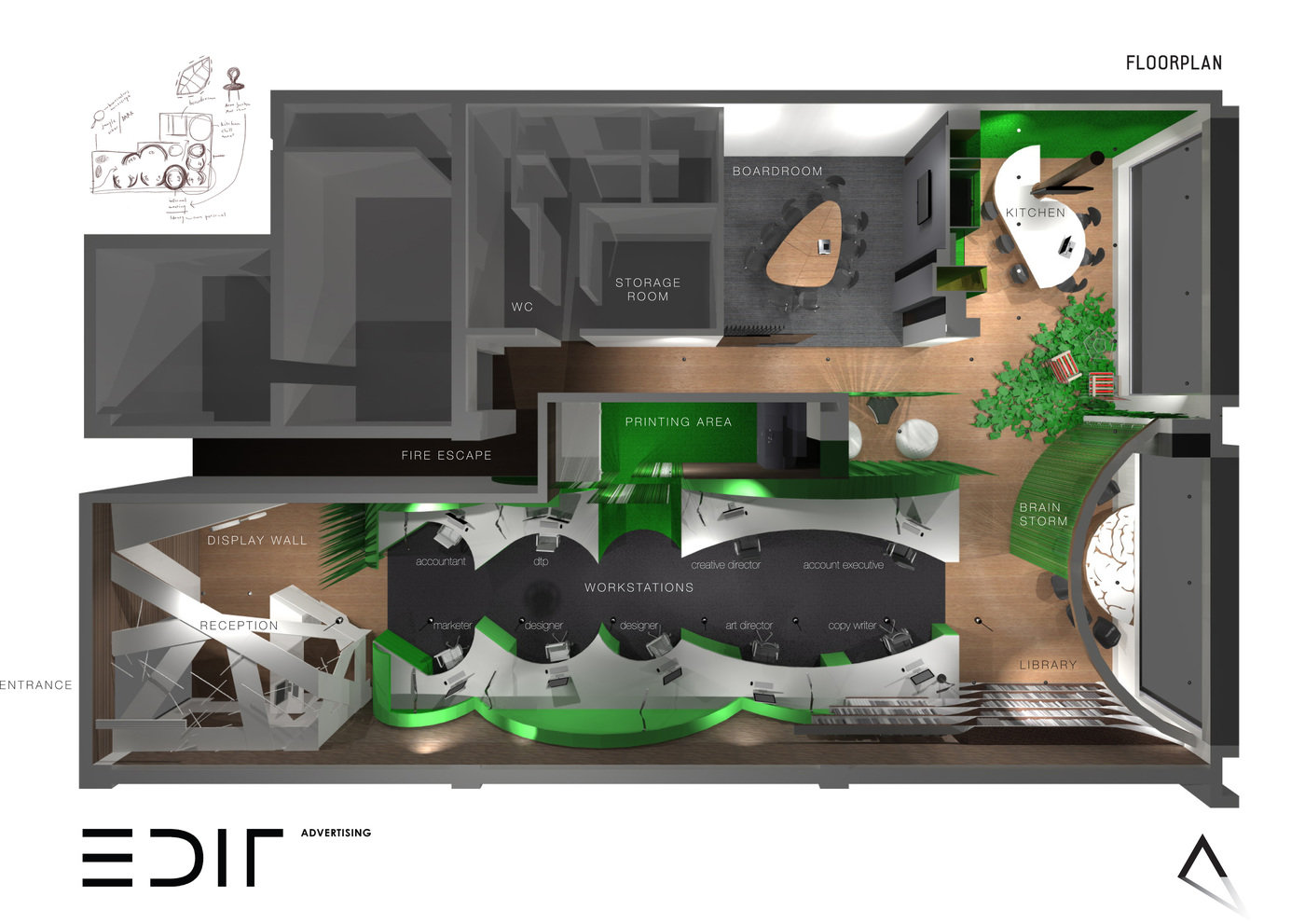 corporate . edit advertising office by adri van zyl at Coroflot.com