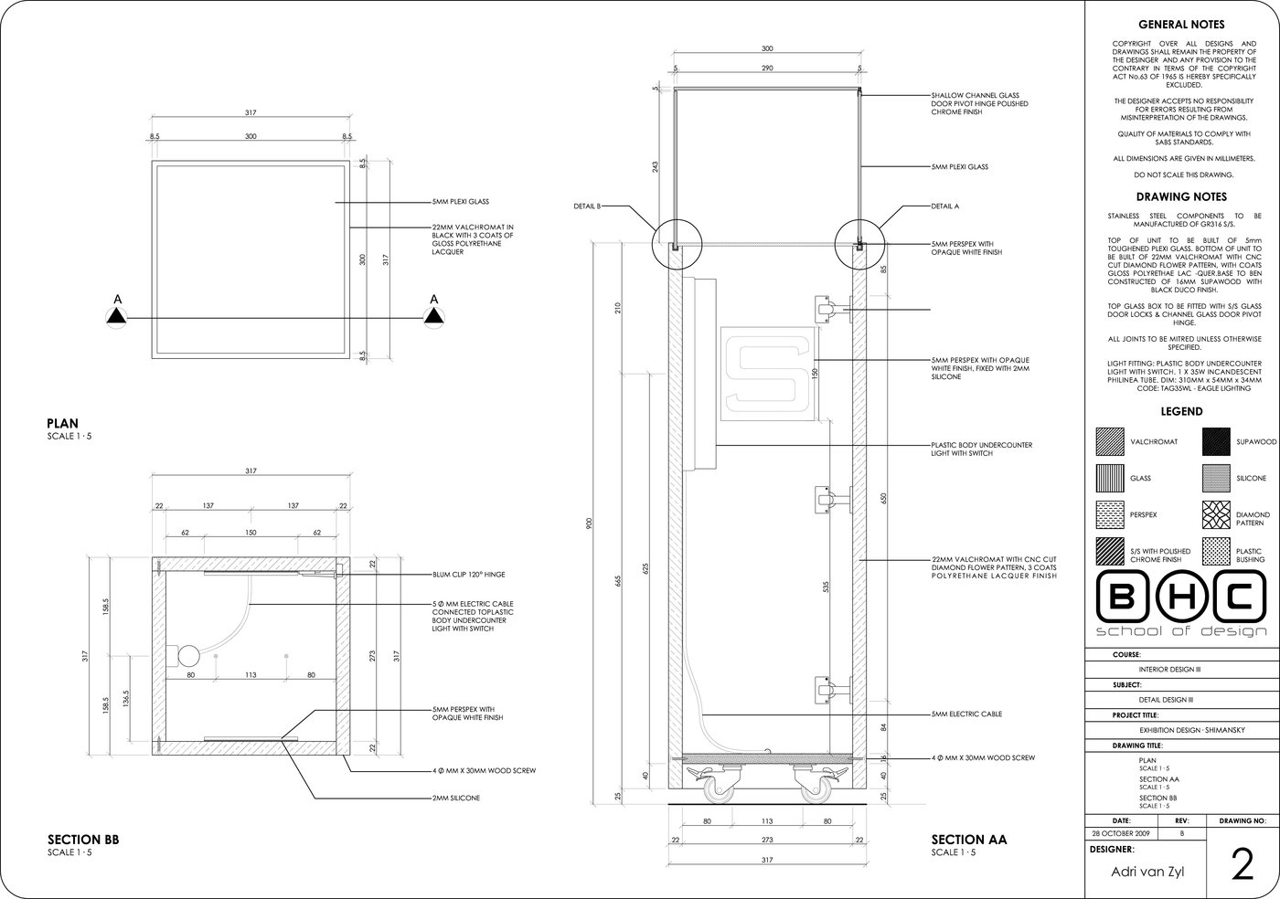 detail design . display unit by adri van zyl at
