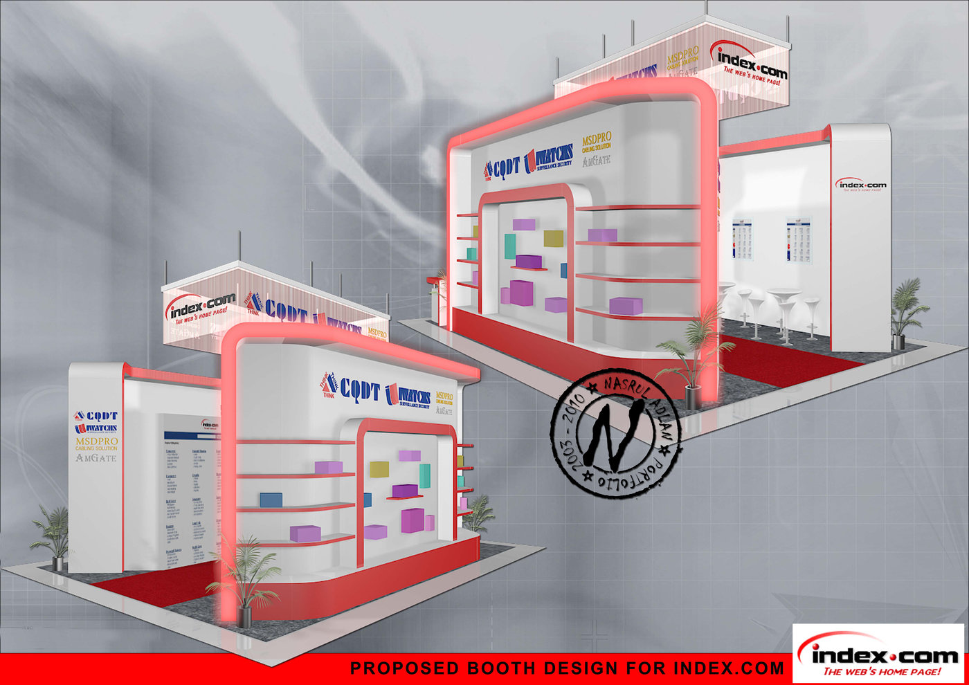 Special Design Booth (custom made) by Nasrul Ibrahim at Coroflot.com